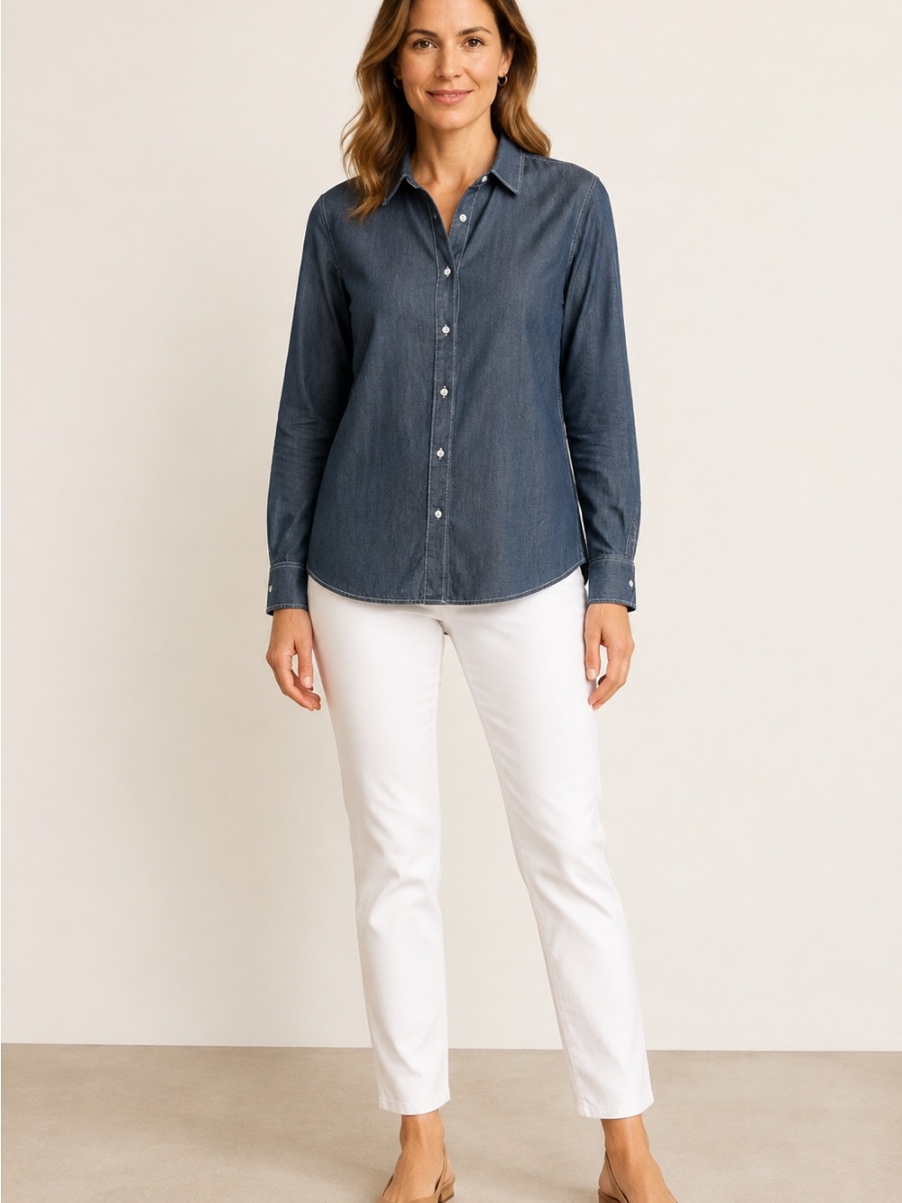 Tommy Bahama Indigo Button-Down Linen Shirt